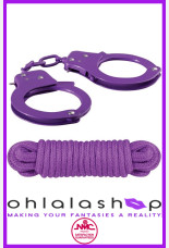 NMC Sex Extra Steel Hand Cuffs and Rope